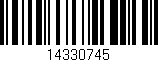 Código de barras (EAN, GTIN, SKU, ISBN): '14330745'