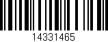 Código de barras (EAN, GTIN, SKU, ISBN): '14331465'