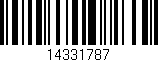Código de barras (EAN, GTIN, SKU, ISBN): '14331787'