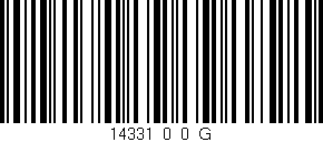 Código de barras (EAN, GTIN, SKU, ISBN): '14331_0_0_G'