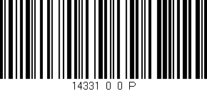 Código de barras (EAN, GTIN, SKU, ISBN): '14331_0_0_P'