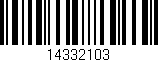 Código de barras (EAN, GTIN, SKU, ISBN): '14332103'