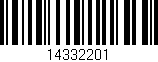 Código de barras (EAN, GTIN, SKU, ISBN): '14332201'