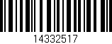Código de barras (EAN, GTIN, SKU, ISBN): '14332517'