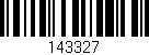 Código de barras (EAN, GTIN, SKU, ISBN): '143327'
