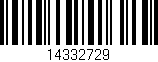 Código de barras (EAN, GTIN, SKU, ISBN): '14332729'