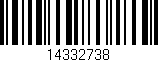 Código de barras (EAN, GTIN, SKU, ISBN): '14332738'