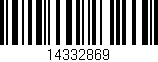 Código de barras (EAN, GTIN, SKU, ISBN): '14332869'