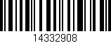 Código de barras (EAN, GTIN, SKU, ISBN): '14332908'