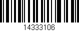 Código de barras (EAN, GTIN, SKU, ISBN): '14333106'