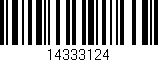 Código de barras (EAN, GTIN, SKU, ISBN): '14333124'