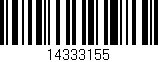 Código de barras (EAN, GTIN, SKU, ISBN): '14333155'