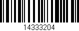 Código de barras (EAN, GTIN, SKU, ISBN): '14333204'