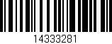Código de barras (EAN, GTIN, SKU, ISBN): '14333281'
