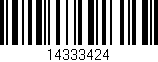 Código de barras (EAN, GTIN, SKU, ISBN): '14333424'