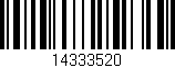 Código de barras (EAN, GTIN, SKU, ISBN): '14333520'