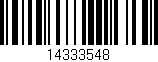 Código de barras (EAN, GTIN, SKU, ISBN): '14333548'
