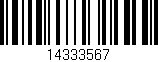 Código de barras (EAN, GTIN, SKU, ISBN): '14333567'