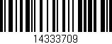 Código de barras (EAN, GTIN, SKU, ISBN): '14333709'