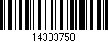 Código de barras (EAN, GTIN, SKU, ISBN): '14333750'