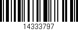 Código de barras (EAN, GTIN, SKU, ISBN): '14333797'