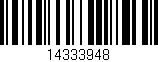 Código de barras (EAN, GTIN, SKU, ISBN): '14333948'