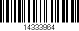 Código de barras (EAN, GTIN, SKU, ISBN): '14333964'