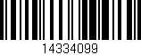 Código de barras (EAN, GTIN, SKU, ISBN): '14334099'