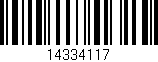 Código de barras (EAN, GTIN, SKU, ISBN): '14334117'