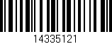 Código de barras (EAN, GTIN, SKU, ISBN): '14335121'