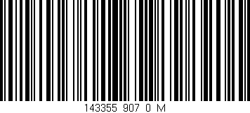 Código de barras (EAN, GTIN, SKU, ISBN): '143355_907_0_M'