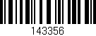 Código de barras (EAN, GTIN, SKU, ISBN): '143356'