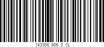 Código de barras (EAN, GTIN, SKU, ISBN): '143356_906_0_G'