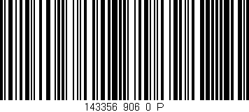 Código de barras (EAN, GTIN, SKU, ISBN): '143356_906_0_P'