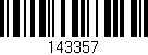 Código de barras (EAN, GTIN, SKU, ISBN): '143357'