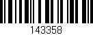 Código de barras (EAN, GTIN, SKU, ISBN): '143358'