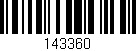 Código de barras (EAN, GTIN, SKU, ISBN): '143360'