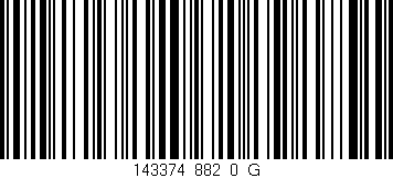 Código de barras (EAN, GTIN, SKU, ISBN): '143374_882_0_G'