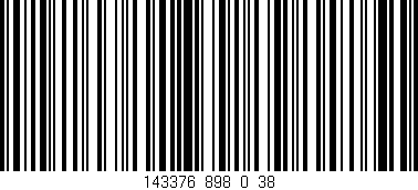Código de barras (EAN, GTIN, SKU, ISBN): '143376_898_0_38'