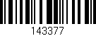 Código de barras (EAN, GTIN, SKU, ISBN): '143377'