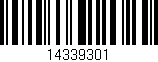 Código de barras (EAN, GTIN, SKU, ISBN): '14339301'