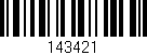 Código de barras (EAN, GTIN, SKU, ISBN): '143421'
