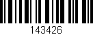 Código de barras (EAN, GTIN, SKU, ISBN): '143426'