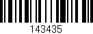 Código de barras (EAN, GTIN, SKU, ISBN): '143435'