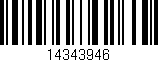 Código de barras (EAN, GTIN, SKU, ISBN): '14343946'