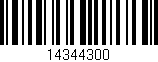 Código de barras (EAN, GTIN, SKU, ISBN): '14344300'
