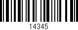 Código de barras (EAN, GTIN, SKU, ISBN): '14345'