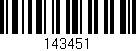Código de barras (EAN, GTIN, SKU, ISBN): '143451'