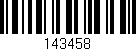 Código de barras (EAN, GTIN, SKU, ISBN): '143458'