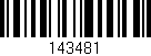 Código de barras (EAN, GTIN, SKU, ISBN): '143481'